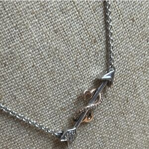 Kay Jewelers Two-Tone Arrow Necklace